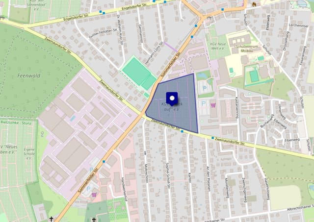 Lage des Vereins in Leipzig